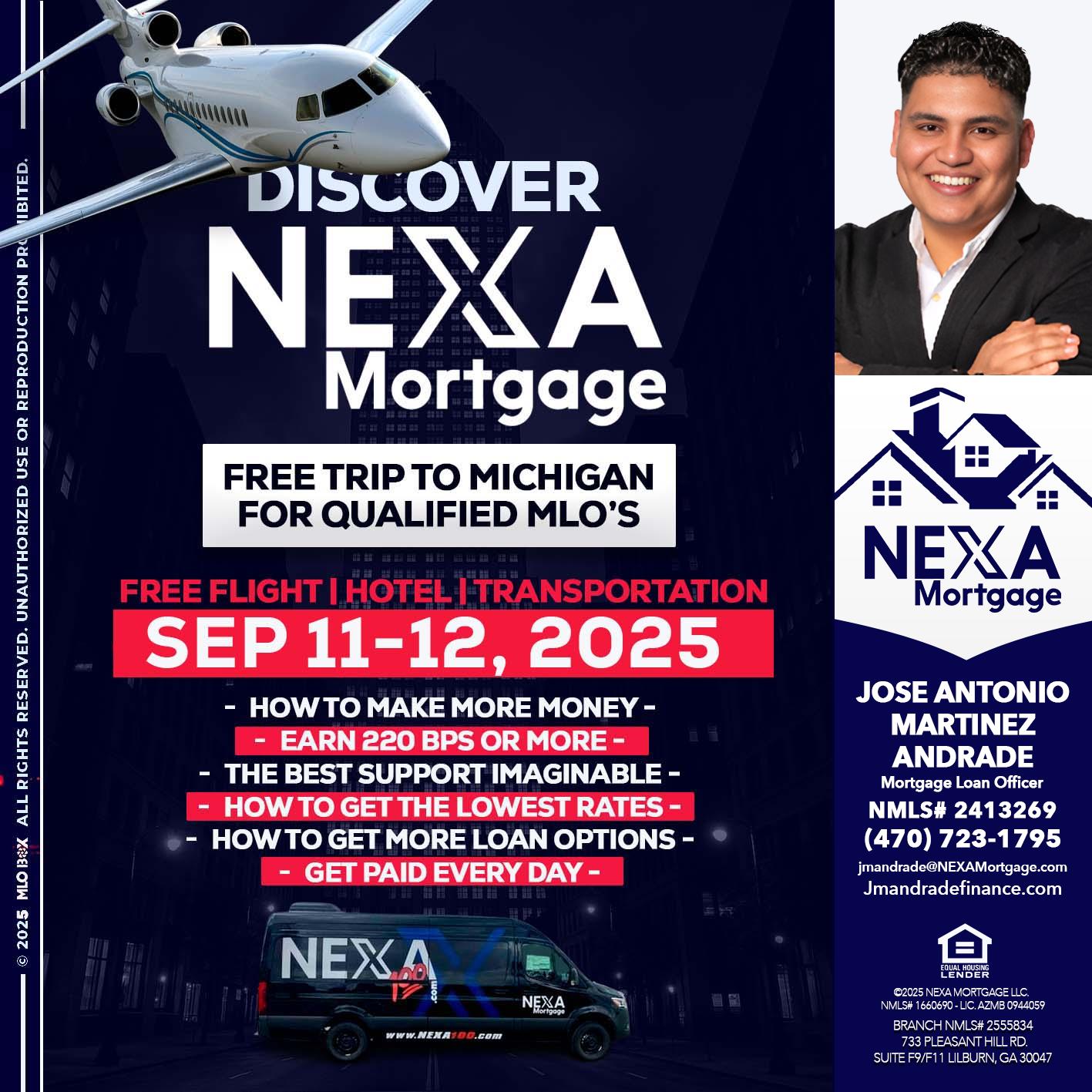 DISCOVER NEXA MORTGAGE - Jose Antonio Martinez-Andrade -Mortgage Loan Officer