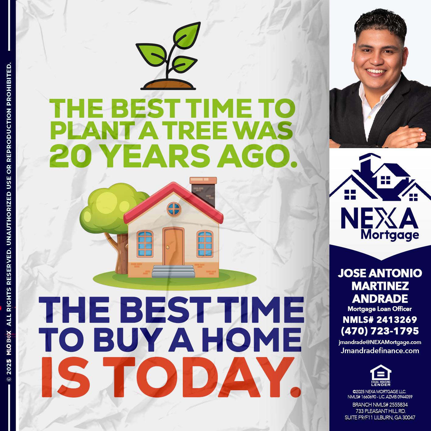 BEST TIME TO - Jose Antonio Martinez-Andrade -Mortgage Loan Officer