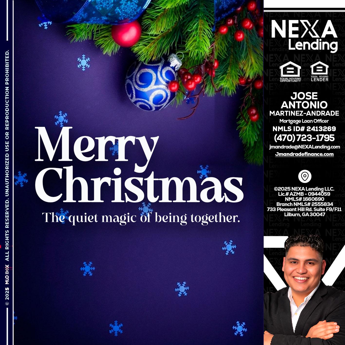 merry christmas - Jose Antonio Martinez-Andrade -Mortgage Loan Officer