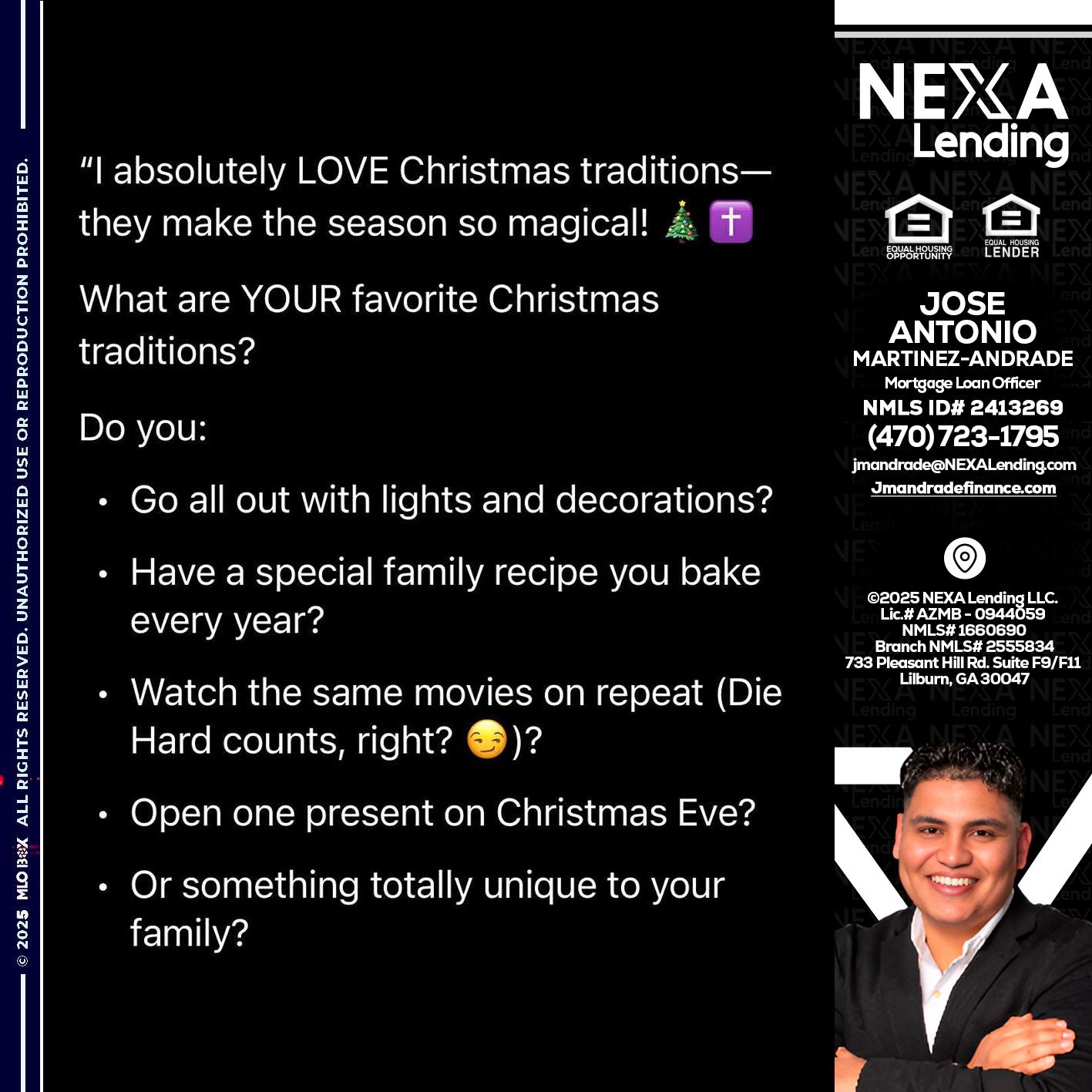 I love christmas - Jose Antonio Martinez-Andrade -Mortgage Loan Officer