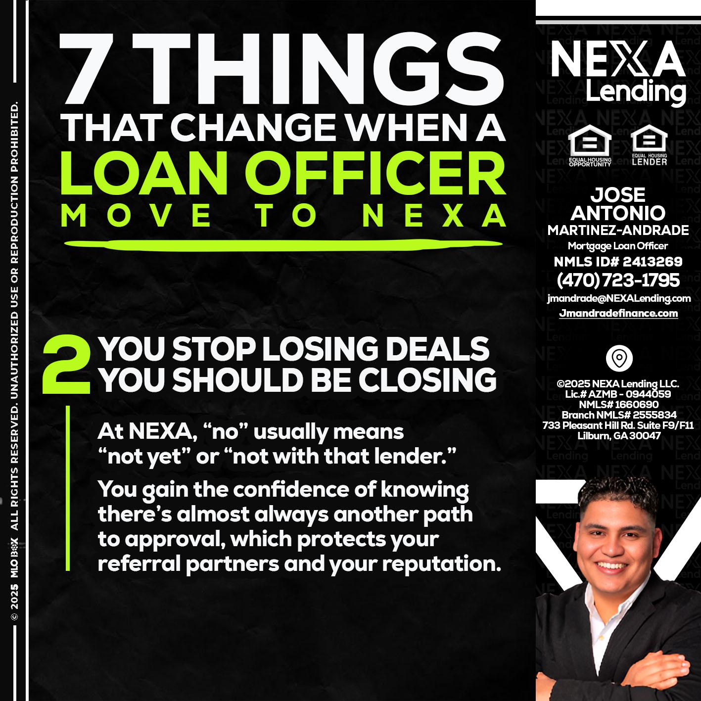 7 THINGS (2) - Jose Antonio Martinez-Andrade -Mortgage Loan Officer