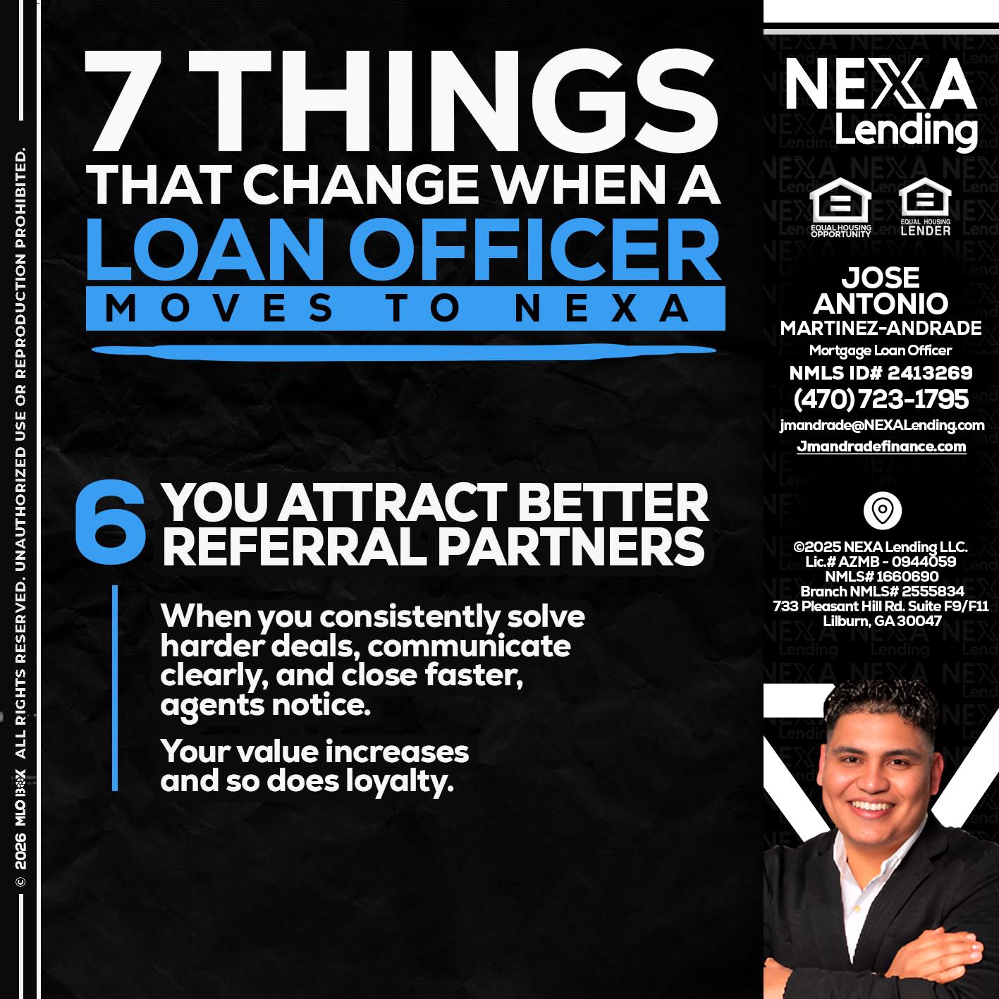 7 THINGS (6) - Jose Antonio Martinez-Andrade -Mortgage Loan Officer