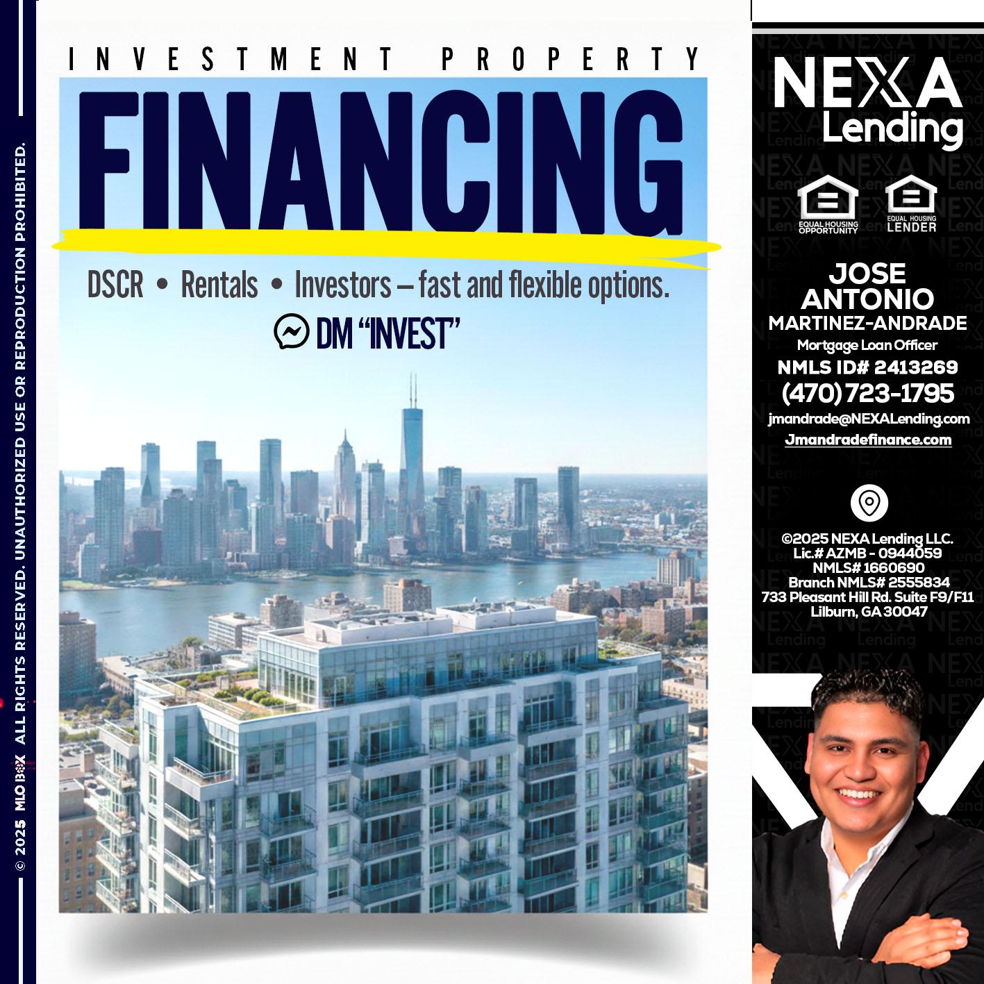 FINANCING - Jose Antonio Martinez-Andrade -Mortgage Loan Officer