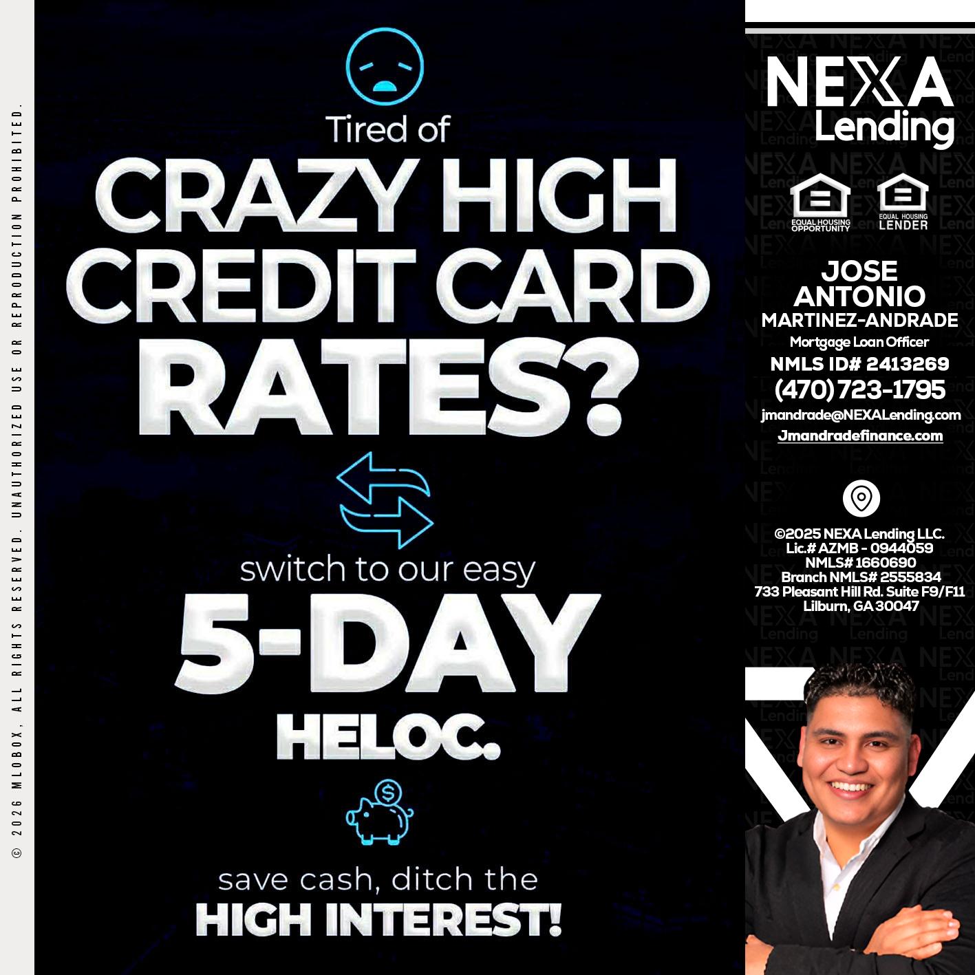 CRAZY HIGH - Jose Antonio Martinez-Andrade -Mortgage Loan Officer