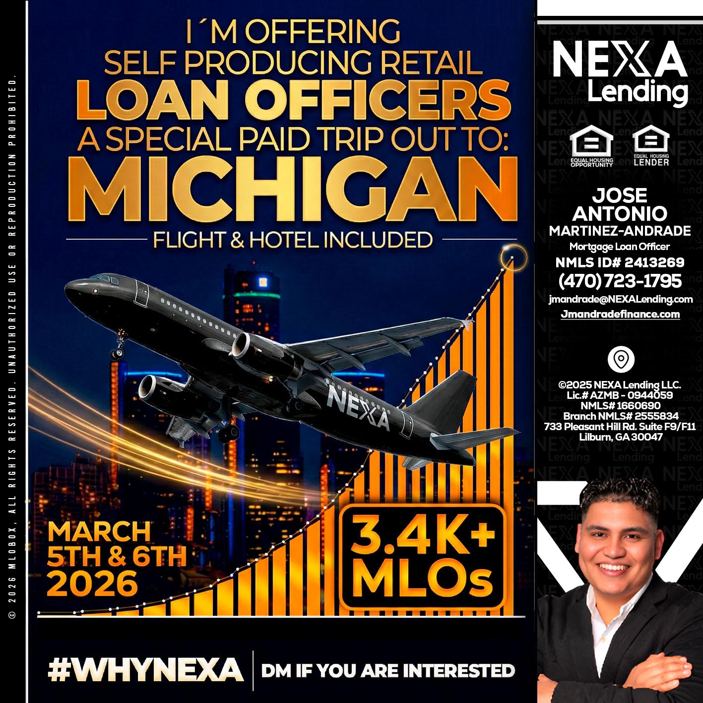 MICHIGAN - Jose Antonio Martinez-Andrade -Mortgage Loan Officer