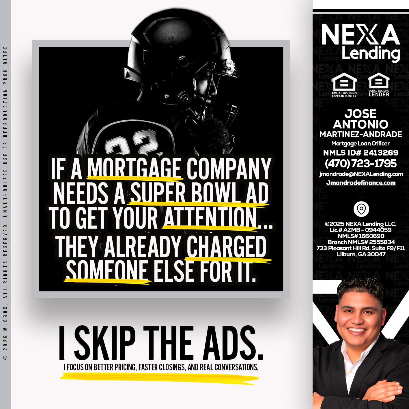 if a mortgage ad - Jose Antonio Martinez-Andrade -Mortgage Loan Officer