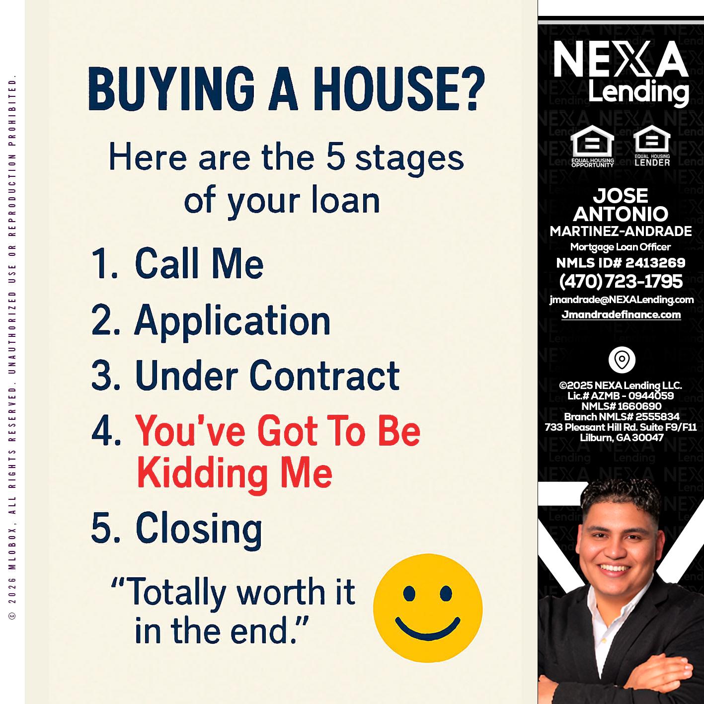 BUYING A HOUSE - Jose Antonio Martinez-Andrade -Mortgage Loan Officer