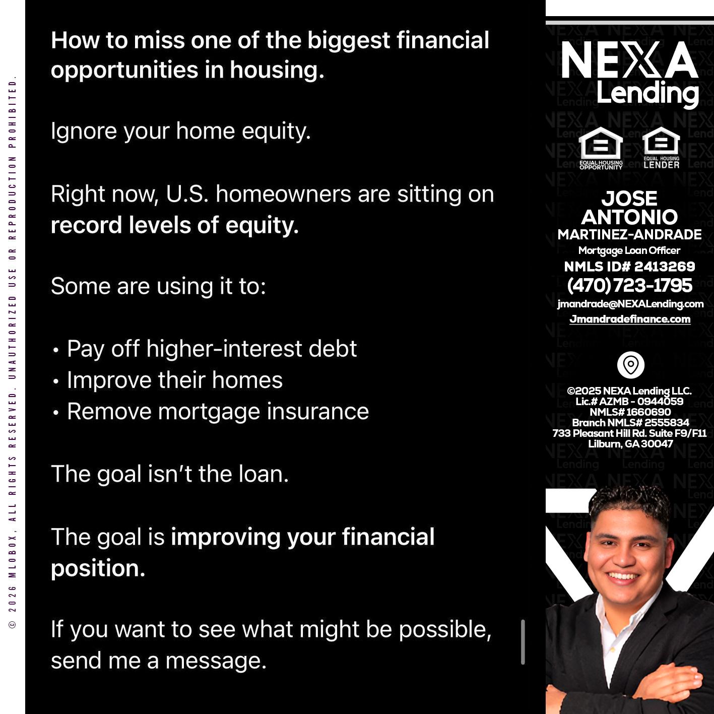 how to miss - Jose Antonio Martinez-Andrade -Mortgage Loan Officer