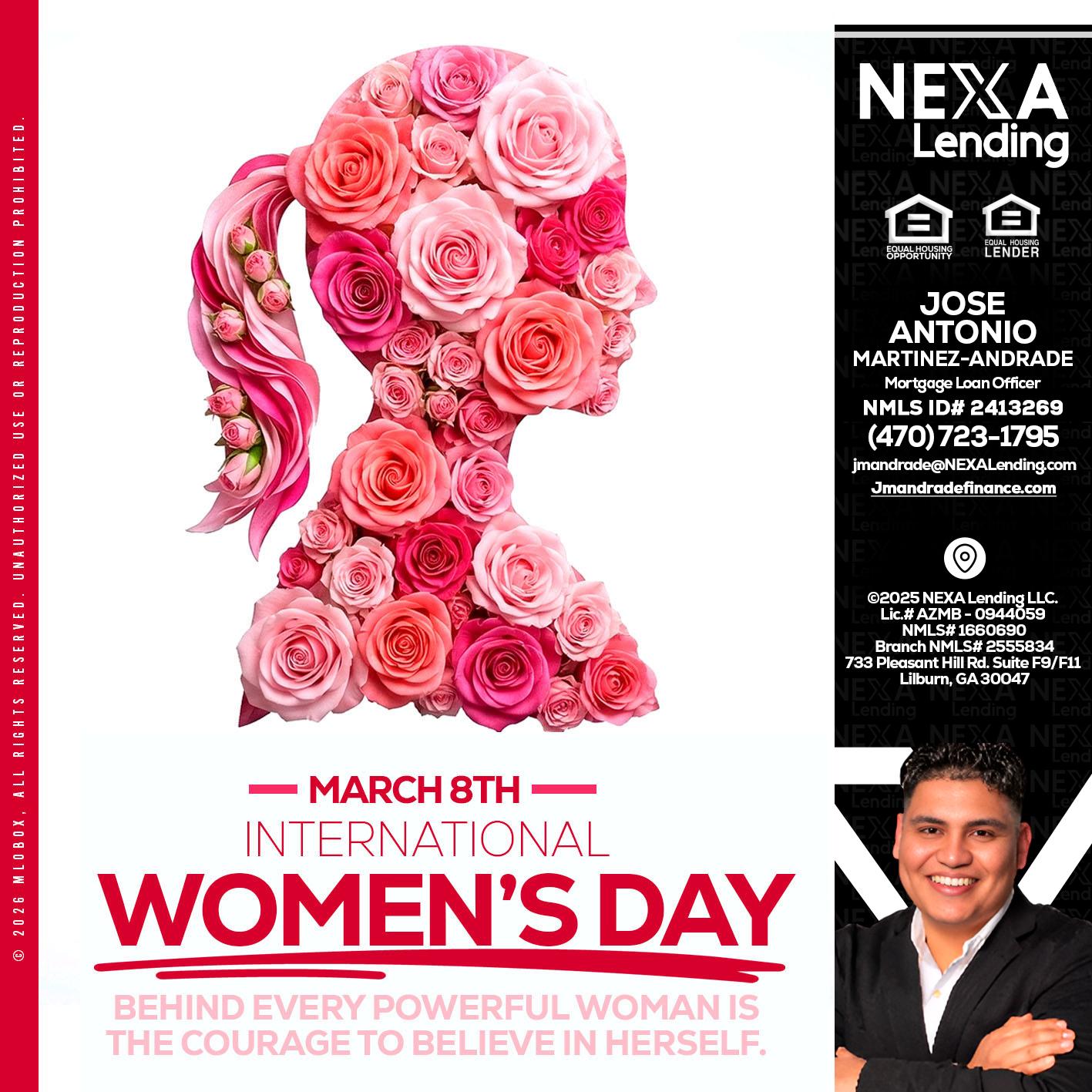 MARCH 8TH - Jose Antonio Martinez-Andrade -Mortgage Loan Officer