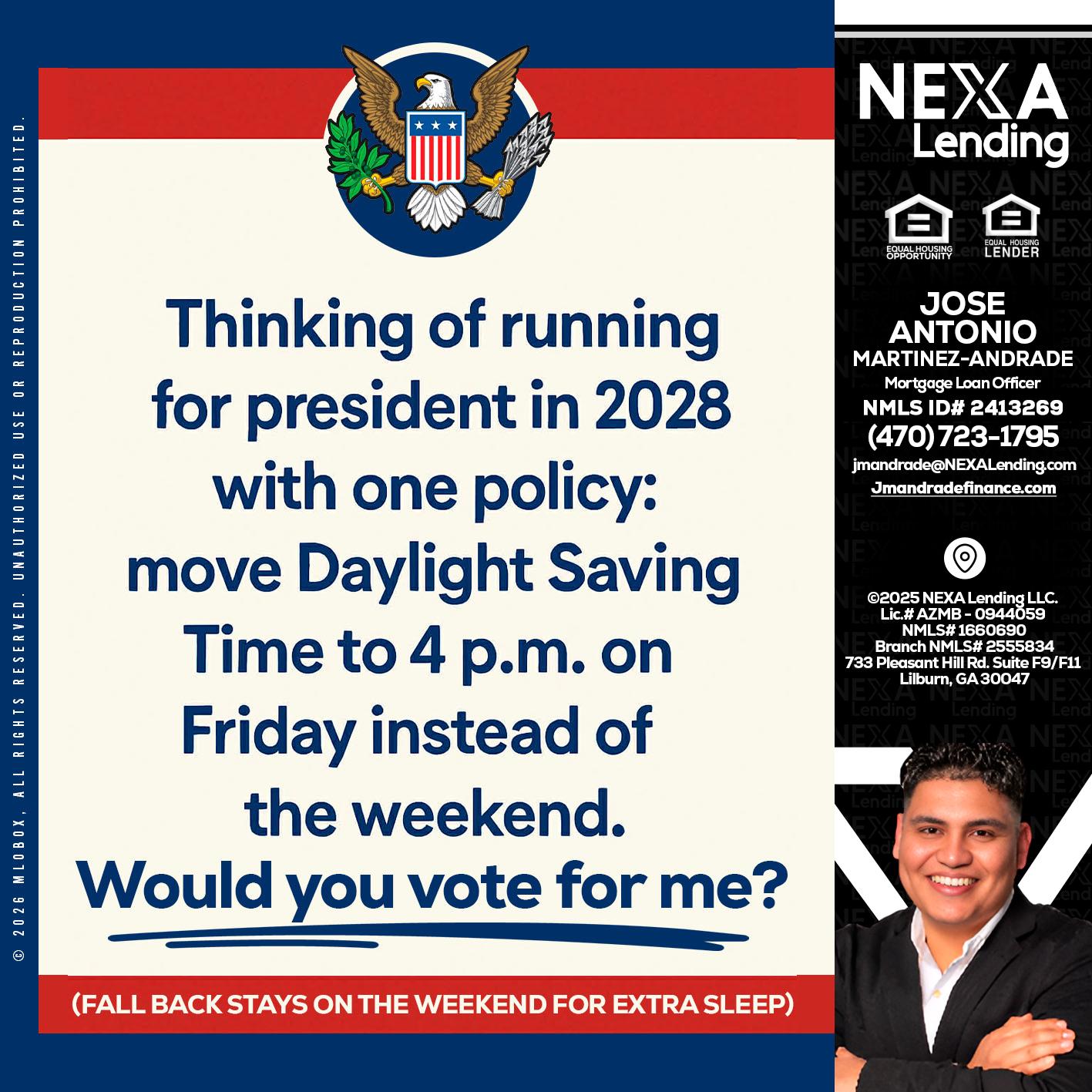 THINKING OF RUNING - Jose Antonio Martinez-Andrade -Mortgage Loan Officer