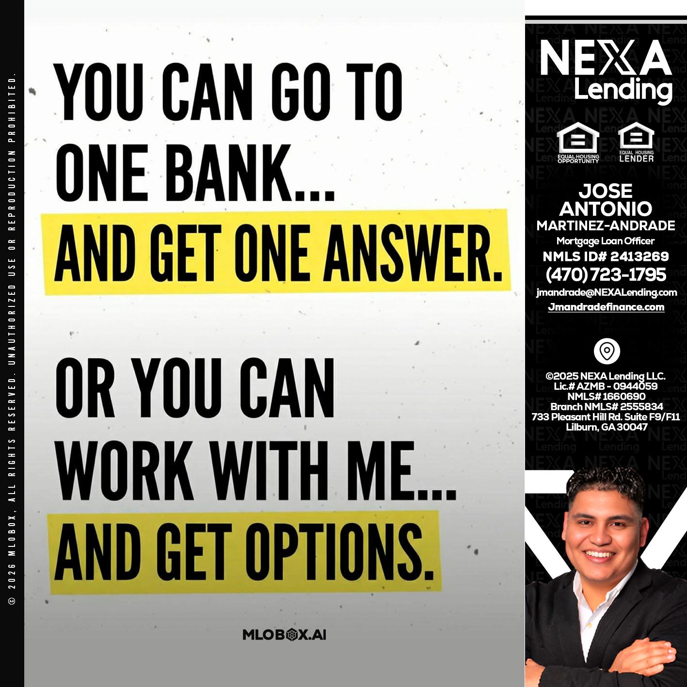 YOU CAN GO TO - Jose Antonio Martinez-Andrade -Mortgage Loan Officer
