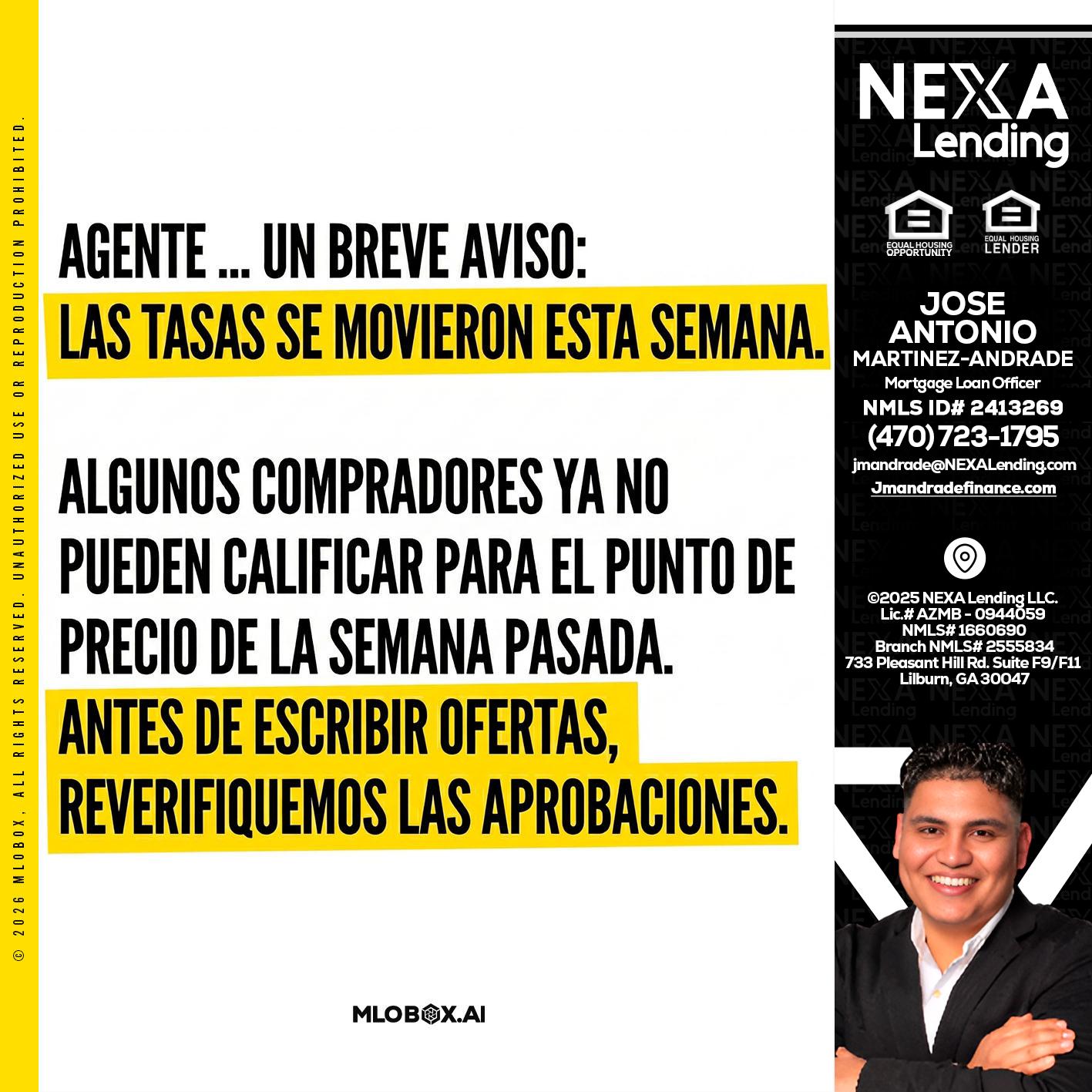 Agente - Jose Antonio Martinez-Andrade -Mortgage Loan Officer