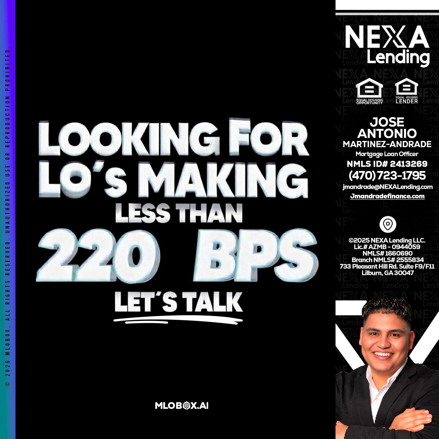 LOOKING FOR - Jose Antonio Martinez-Andrade -Mortgage Loan Officer