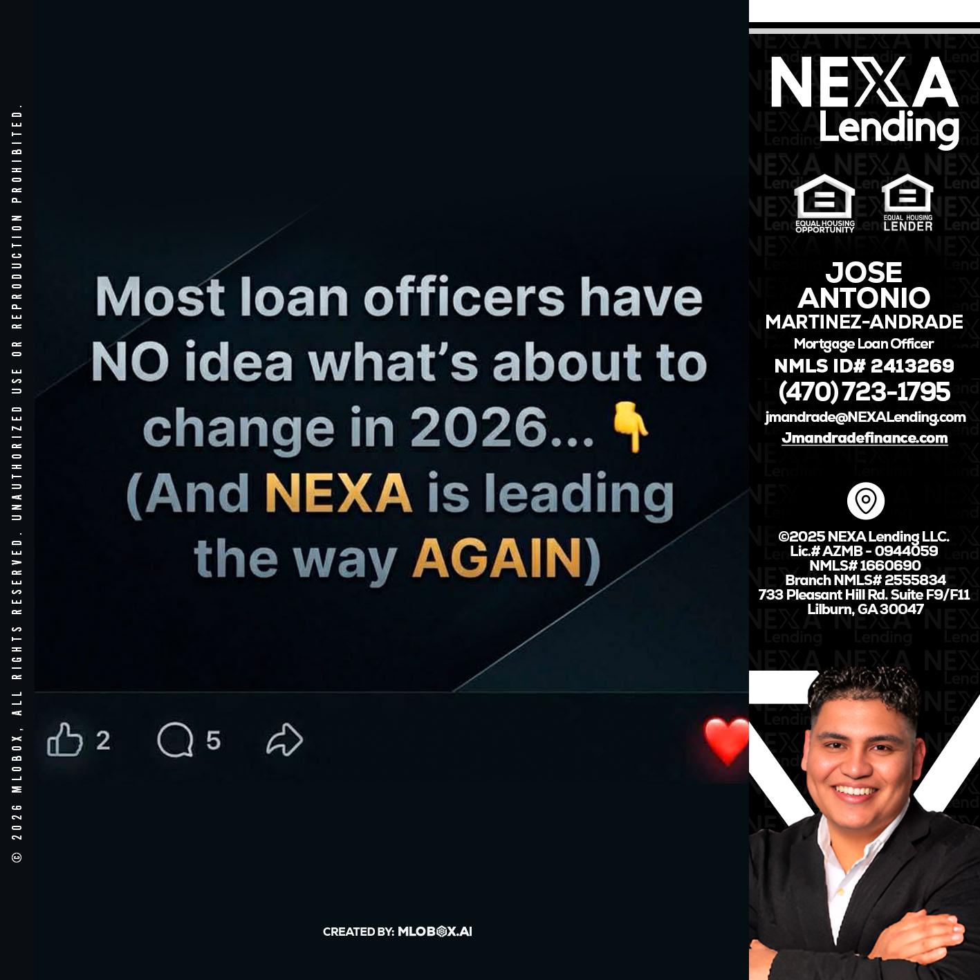 most loan officers - Jose Antonio Martinez-Andrade -Mortgage Loan Officer