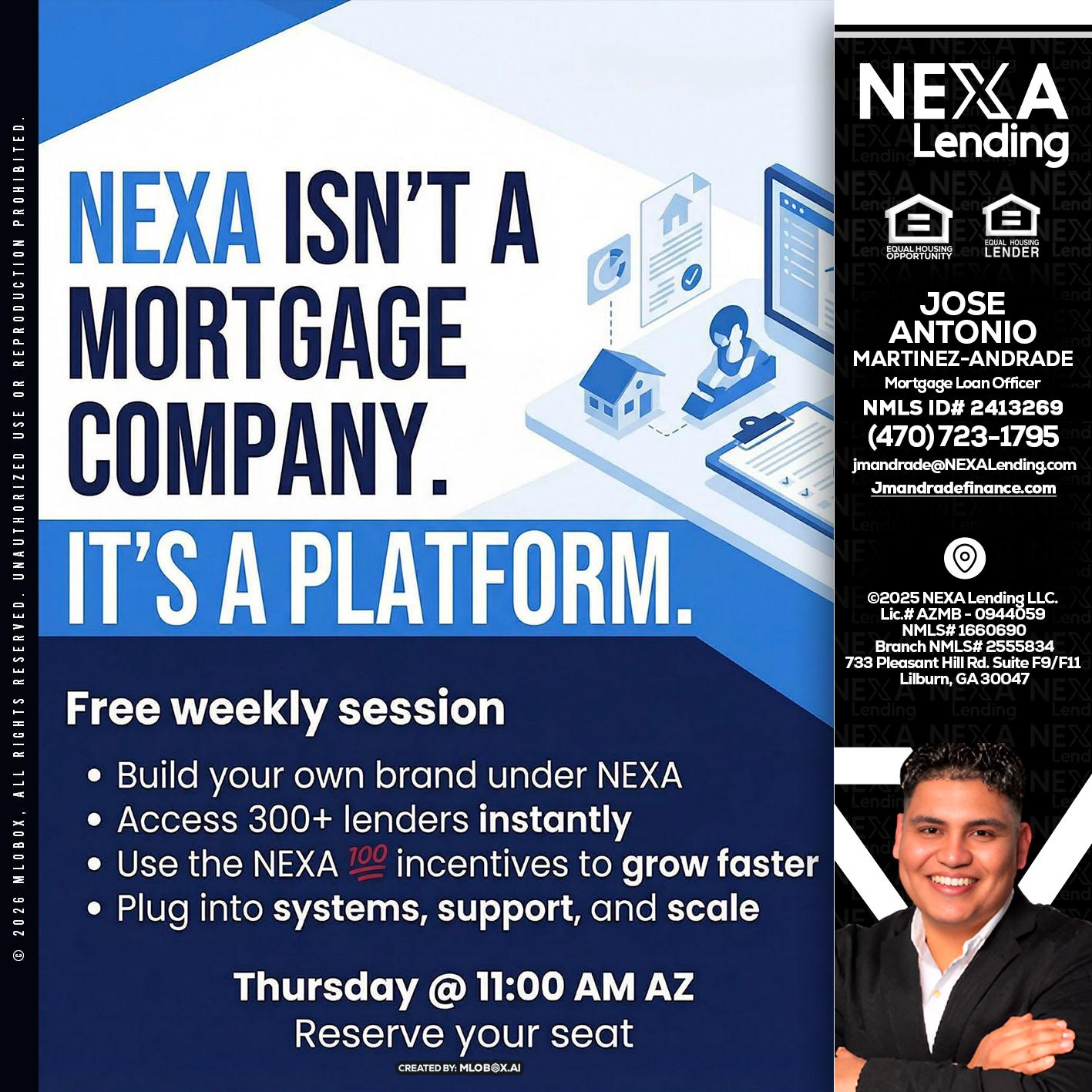 NEXA ISNT - Jose Antonio Martinez-Andrade -Mortgage Loan Officer