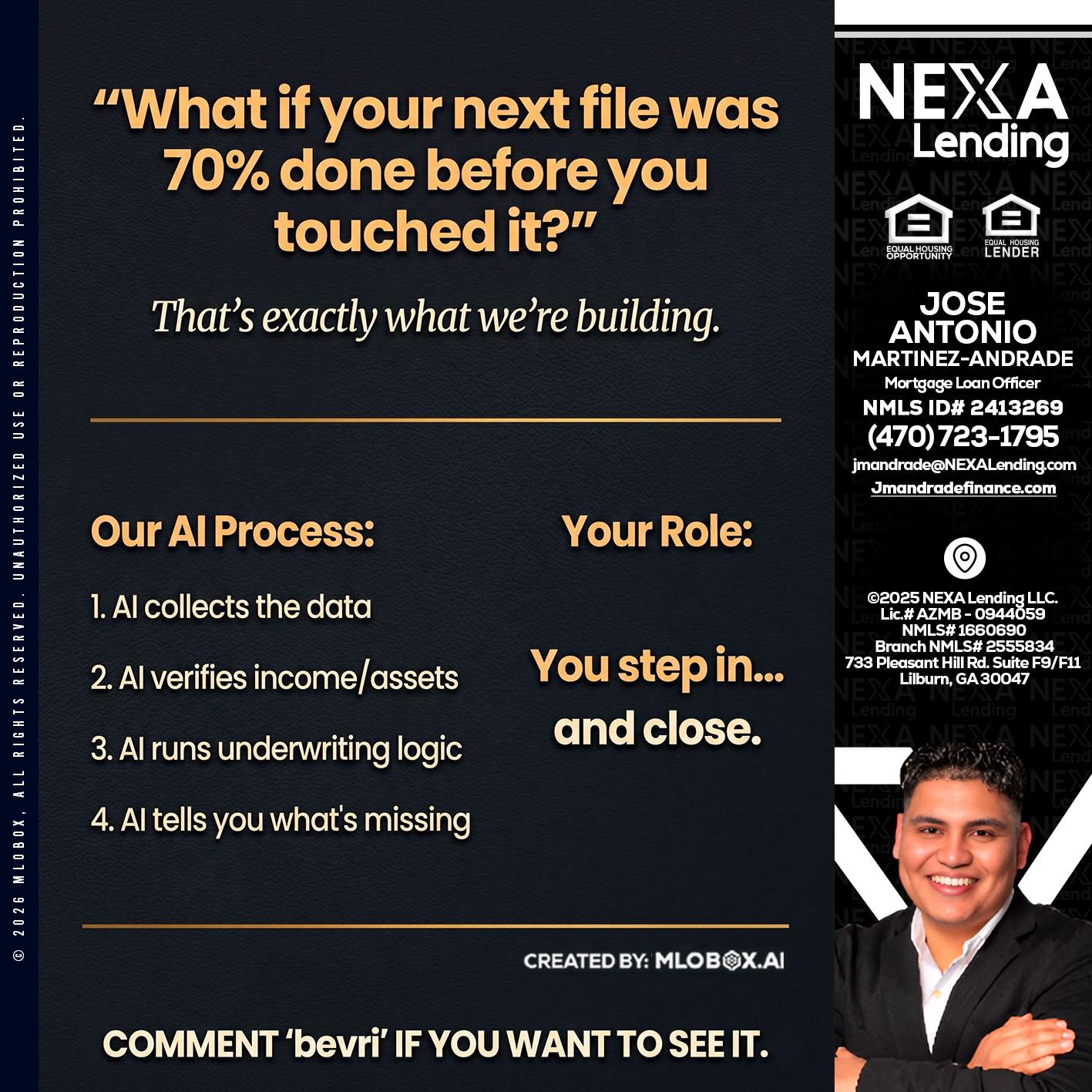 WHAT IF YOUR - Jose Antonio Martinez-Andrade -Mortgage Loan Officer