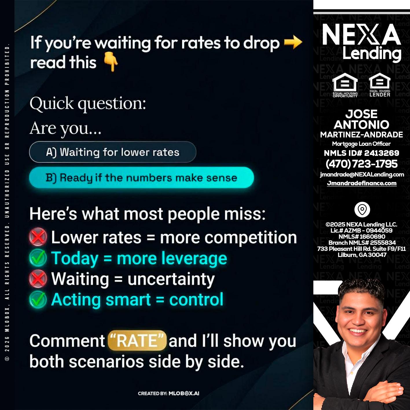 IF YOU ARE - Jose Antonio Martinez-Andrade -Mortgage Loan Officer