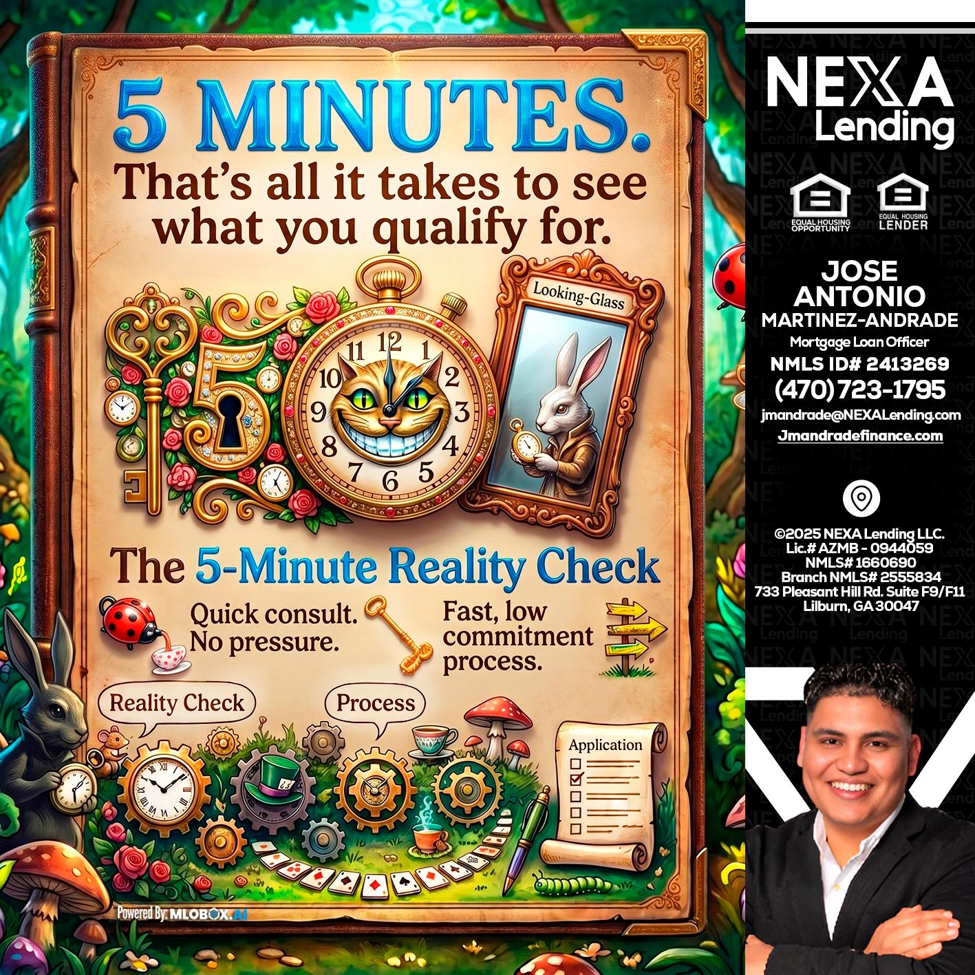 Reality Check! - Jose Antonio Martinez-Andrade -Mortgage Loan Officer