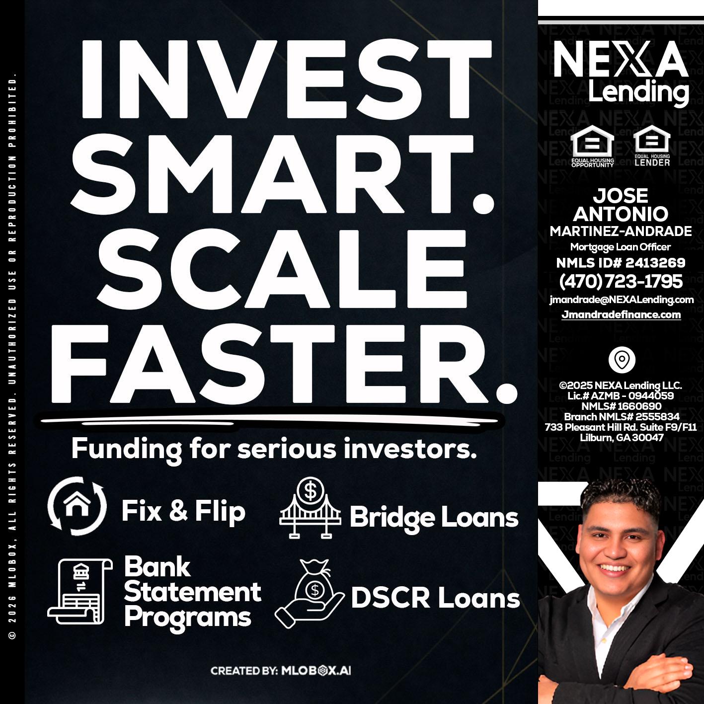 INVEST SMART - Jose Antonio Martinez-Andrade -Mortgage Loan Officer