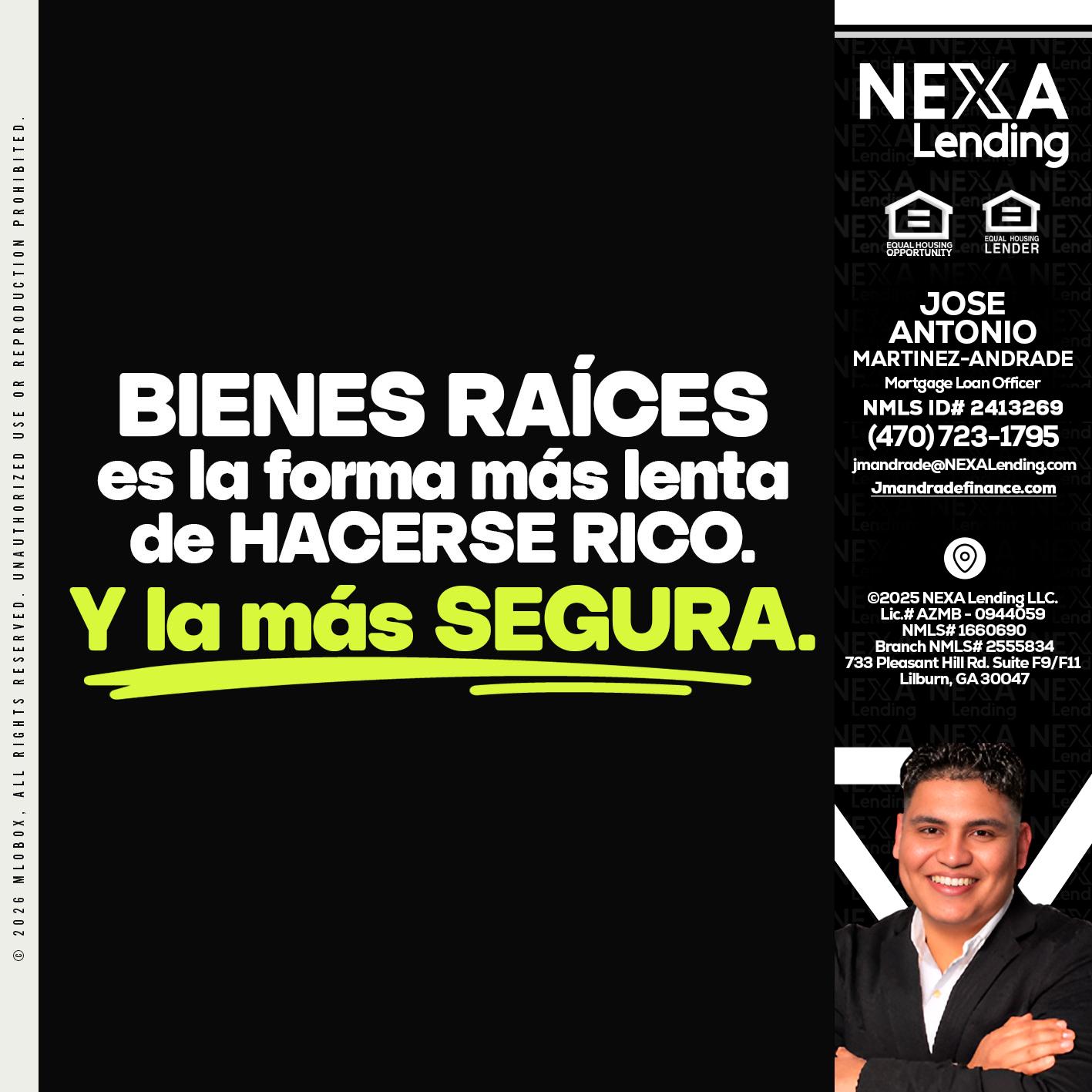 bienes raíces - Jose Antonio Martinez-Andrade -Mortgage Loan Officer