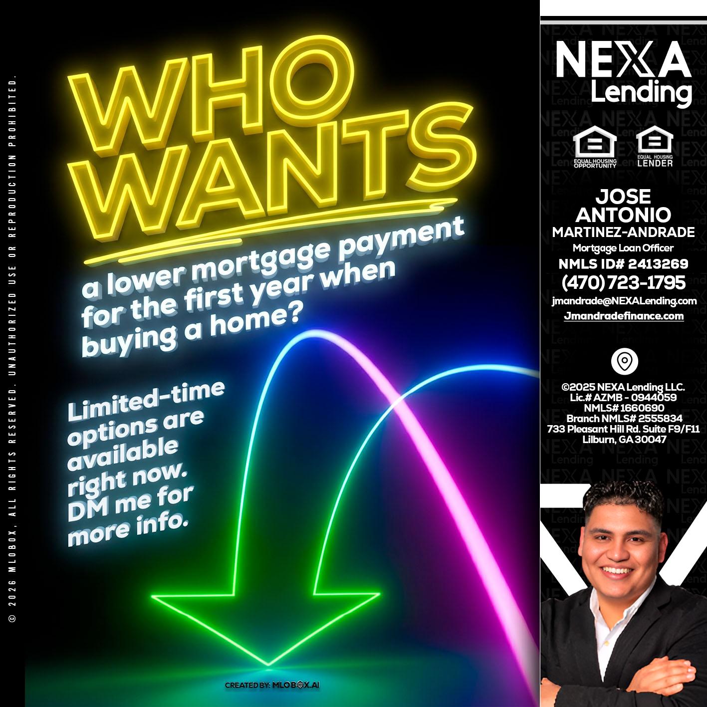 WHO WANTS - Jose Antonio Martinez-Andrade -Mortgage Loan Officer