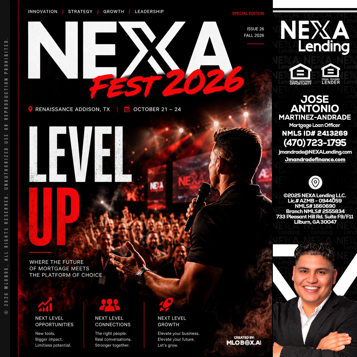 NEXA FEST 2026 - Jose Antonio Martinez-Andrade -Mortgage Loan Officer