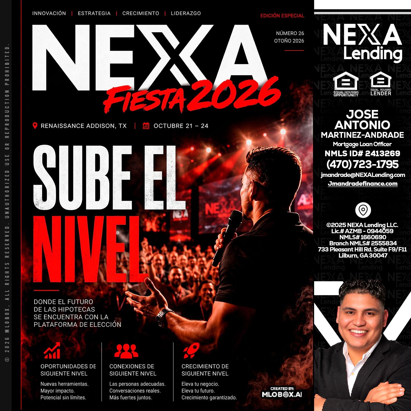 NEXA fiesta 2026 - Jose Antonio Martinez-Andrade -Mortgage Loan Officer