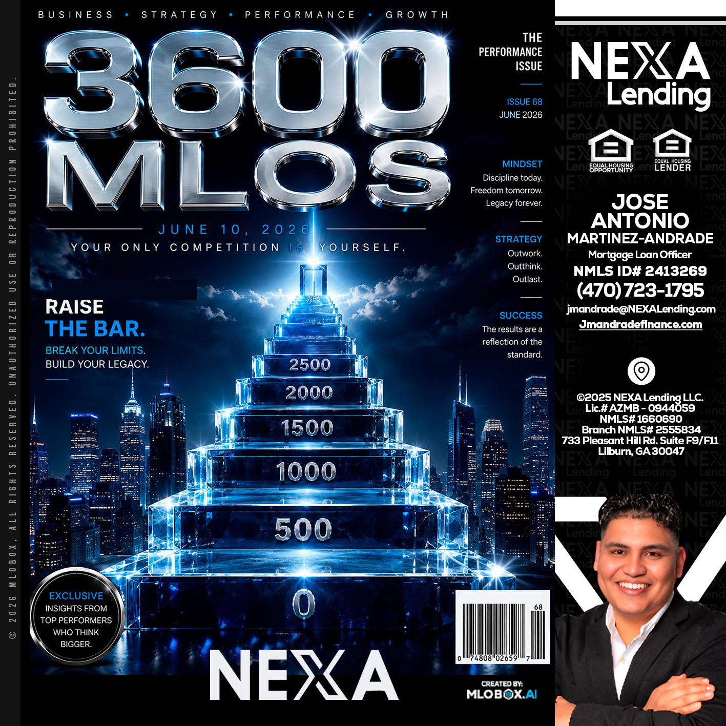 3600 MLOs - Jose Antonio Martinez-Andrade -Mortgage Loan Officer