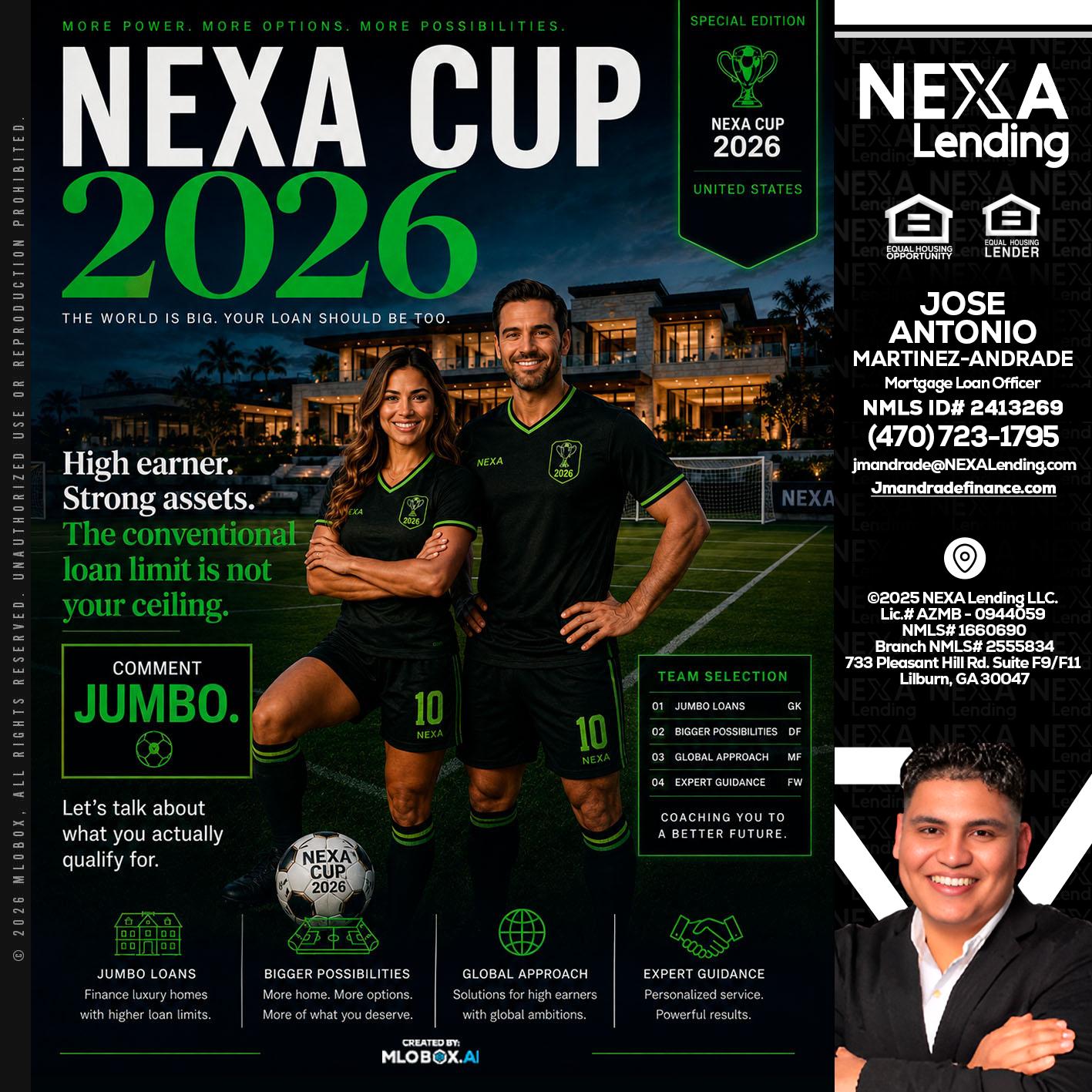 NEXA CUP 2026 - Jose Antonio Martinez-Andrade -Mortgage Loan Officer