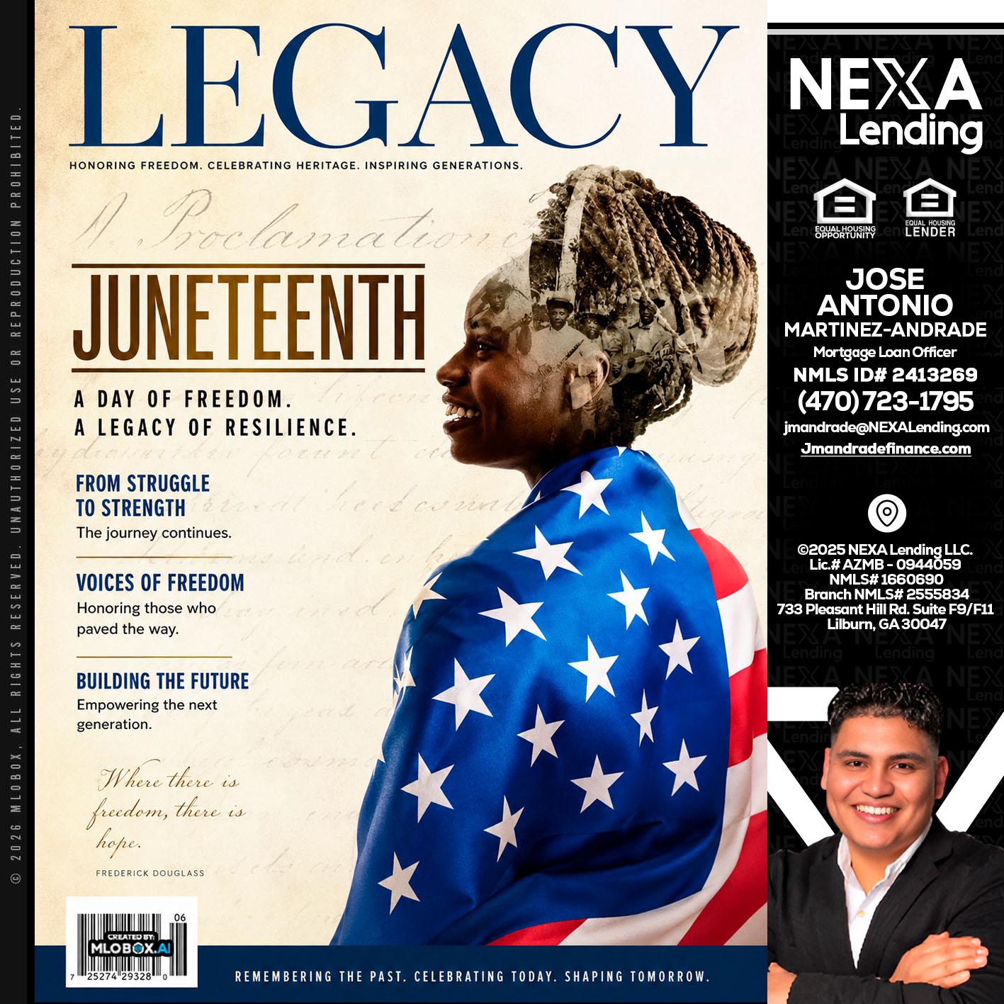 LEGACY - Jose Antonio Martinez-Andrade -Mortgage Loan Officer