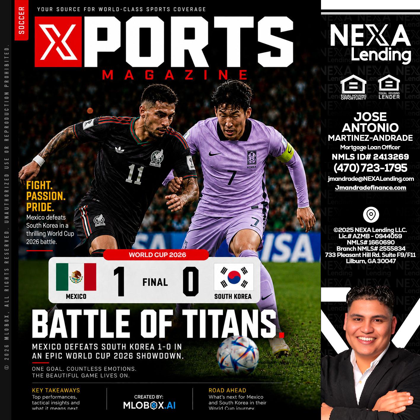 XPORTS MAGAZINE - Jose Antonio Martinez-Andrade -Mortgage Loan Officer