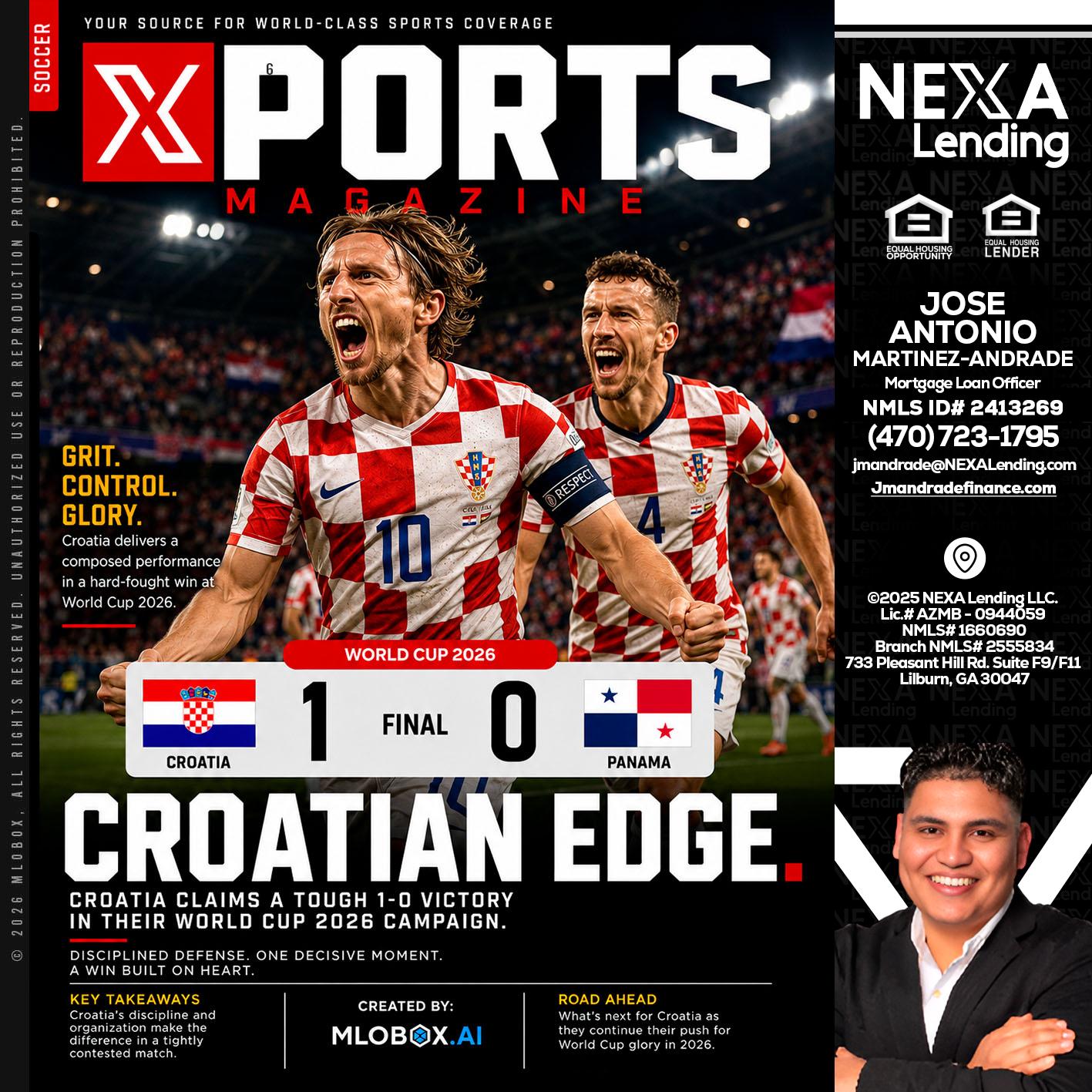 CROATIA 1-0 PANAMA - Jose Antonio Martinez-Andrade -Mortgage Loan Officer