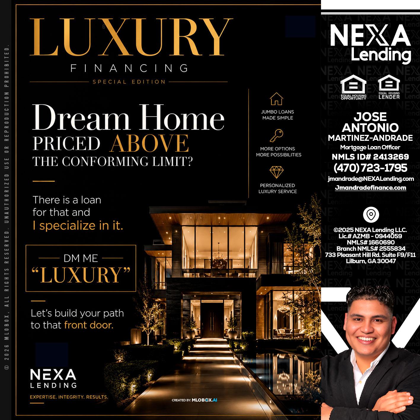 LUXURY - Jose Antonio Martinez-Andrade -Mortgage Loan Officer