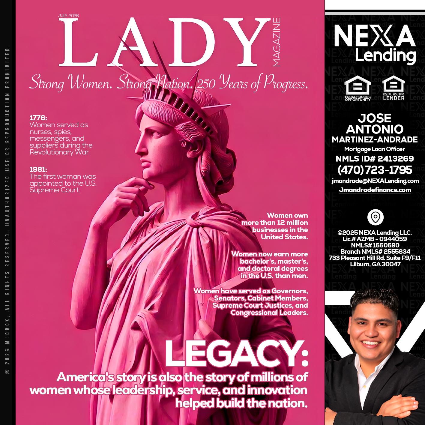 LADY LIBERTY! - Jose Antonio Martinez-Andrade -Mortgage Loan Officer
