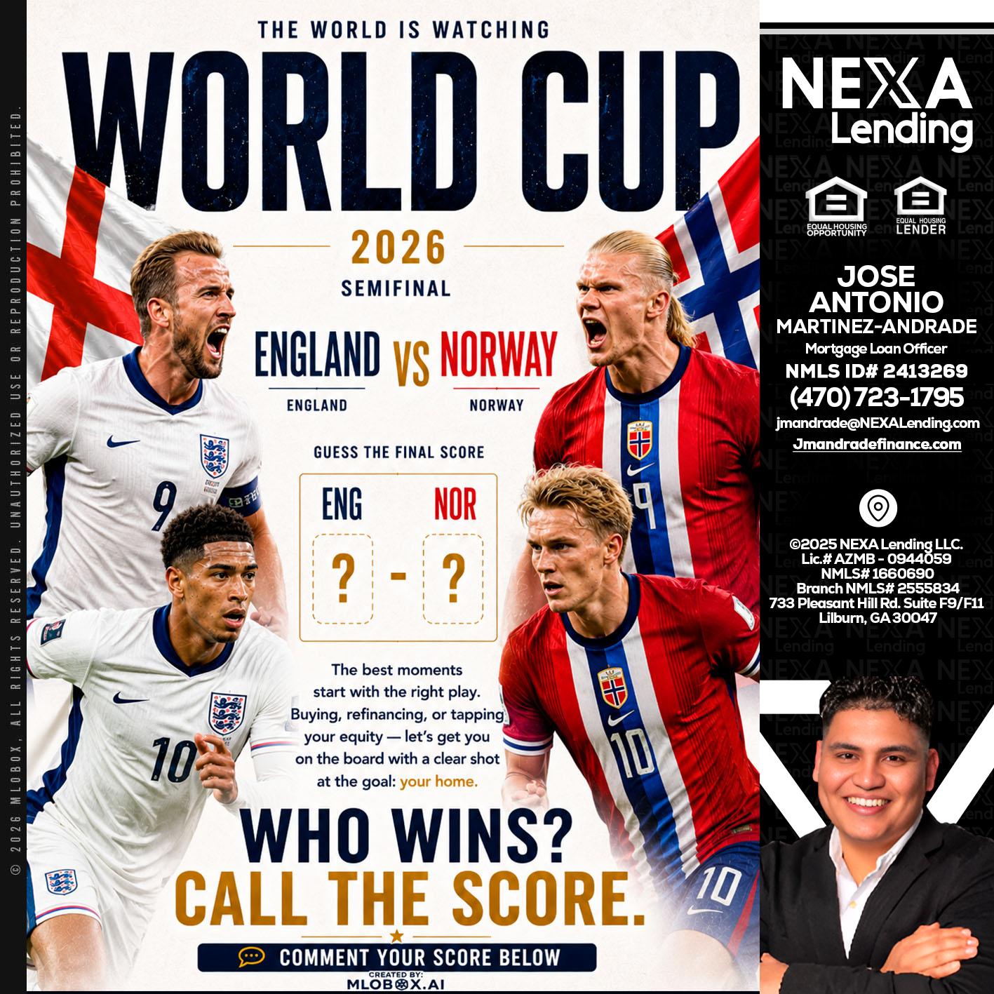 WORLD CUP 2026 - Jose Antonio Martinez-Andrade -Mortgage Loan Officer