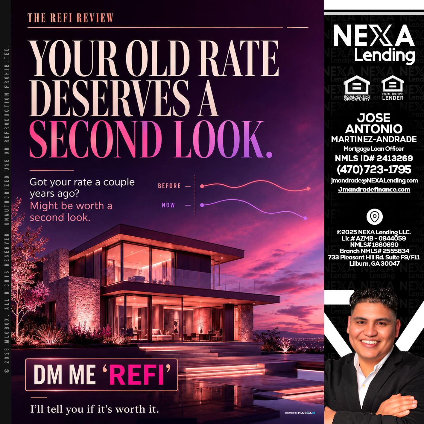 YOUR OLD - Jose Antonio Martinez-Andrade -Mortgage Loan Officer