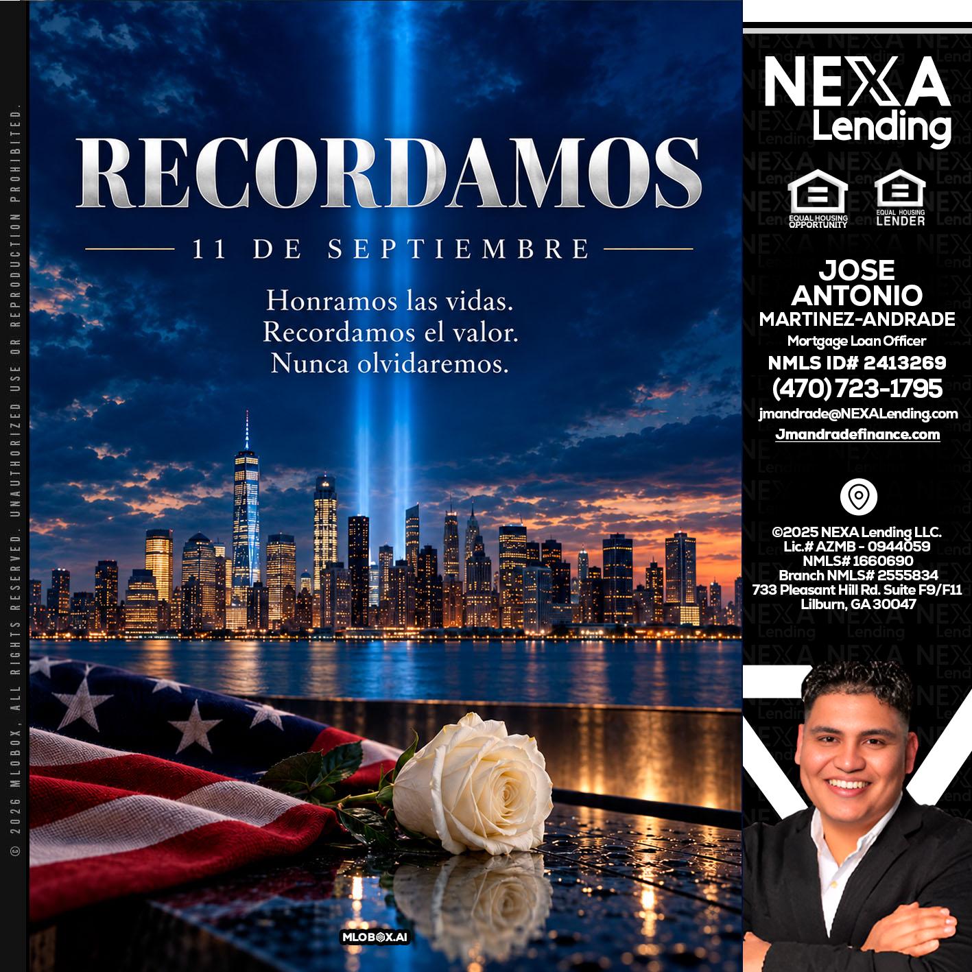 RECORDAMOS - Jose Antonio Martinez-Andrade -Mortgage Loan Officer