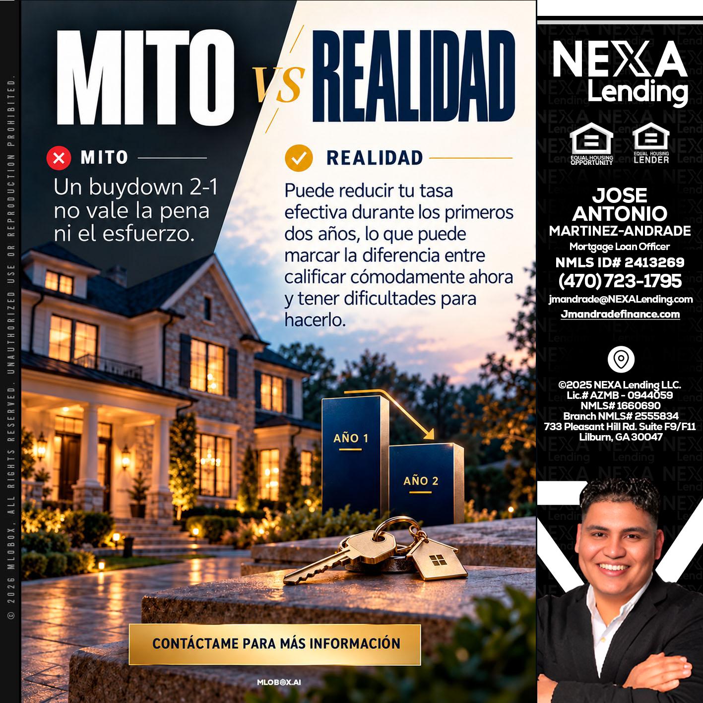 MITO VS REALIDAD - Jose Antonio Martinez-Andrade -Mortgage Loan Officer