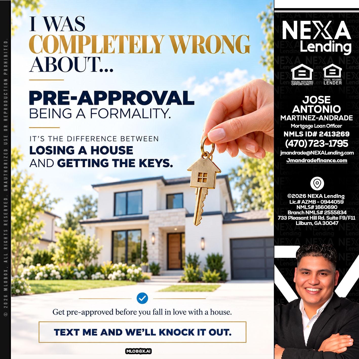I WAS COMPLETALLY WRONG - Jose Antonio Martinez-Andrade -Mortgage Loan Officer