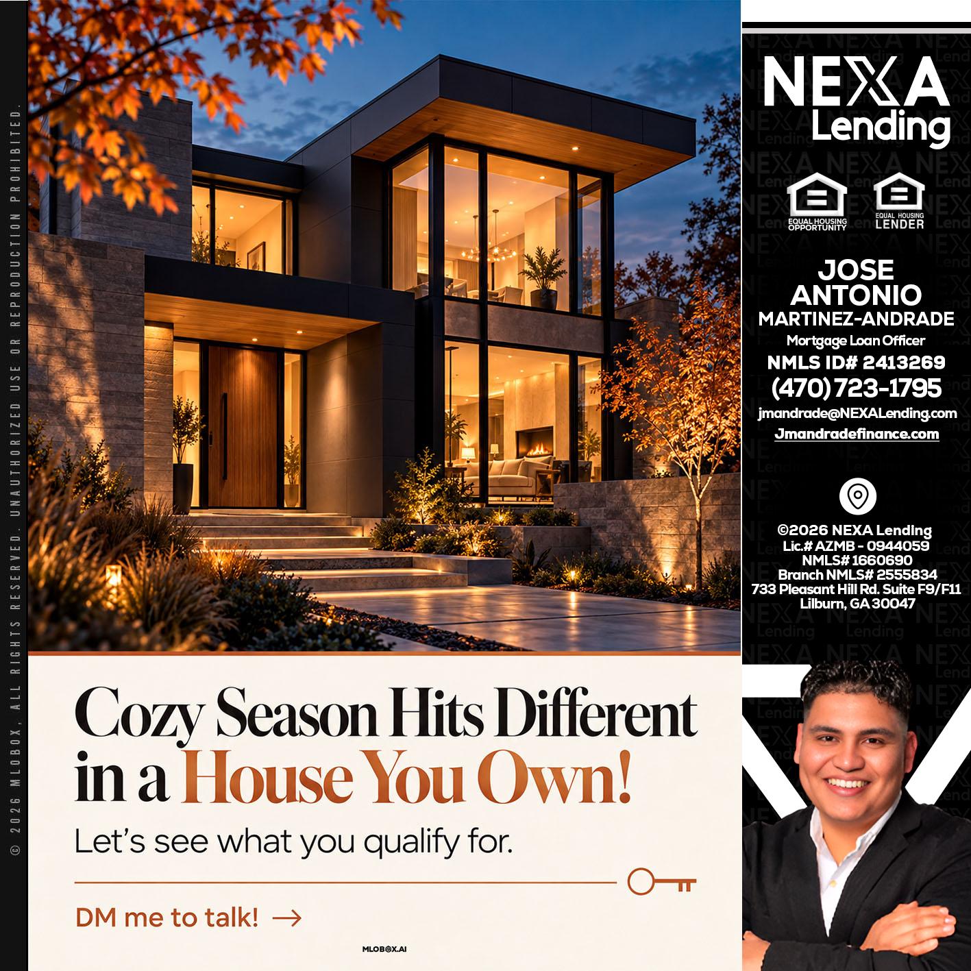 COZY SEASON - Jose Antonio Martinez-Andrade -Mortgage Loan Officer