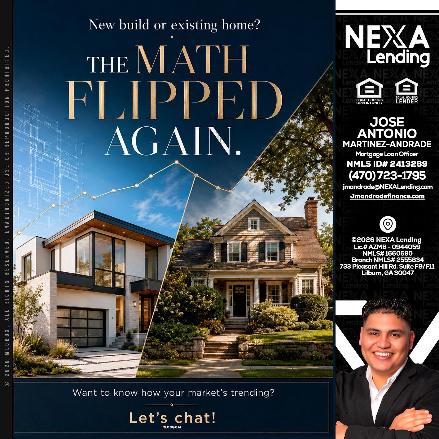 THE MATH FLIPED - Jose Antonio Martinez-Andrade -Mortgage Loan Officer