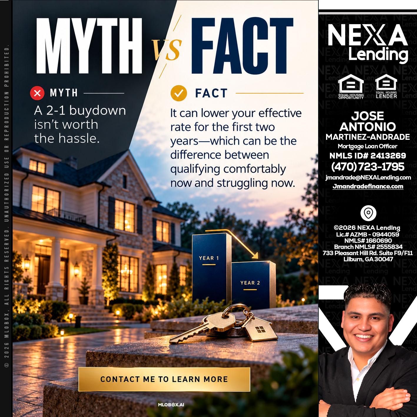 MYTH VS FACT - Jose Antonio Martinez-Andrade -Mortgage Loan Officer