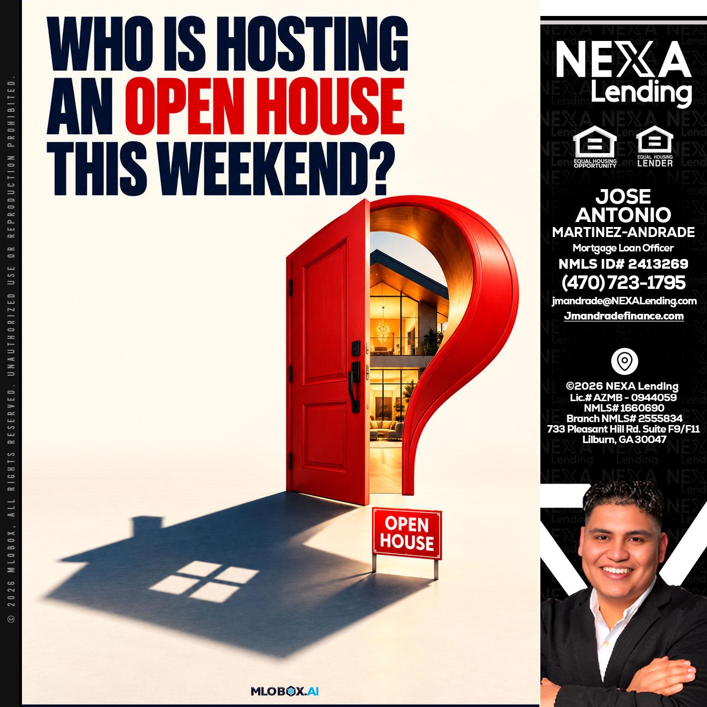 who is hosting - Jose Antonio Martinez-Andrade -Mortgage Loan Officer